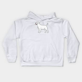 White Labrador Kids Hoodie